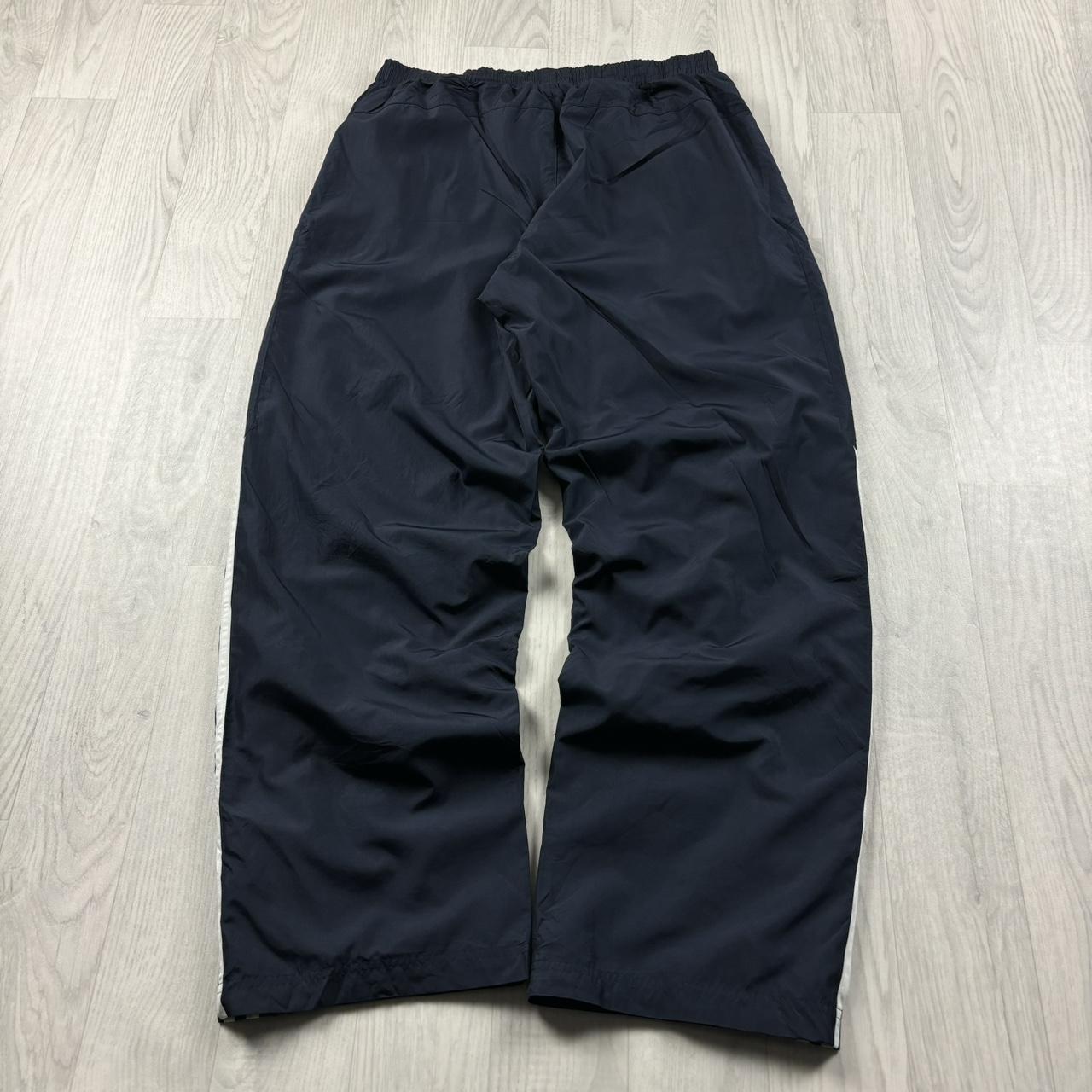 VINTAGE Y2K ADIDAS BAGGY TRACKSUIT BOTTOMS NAVY