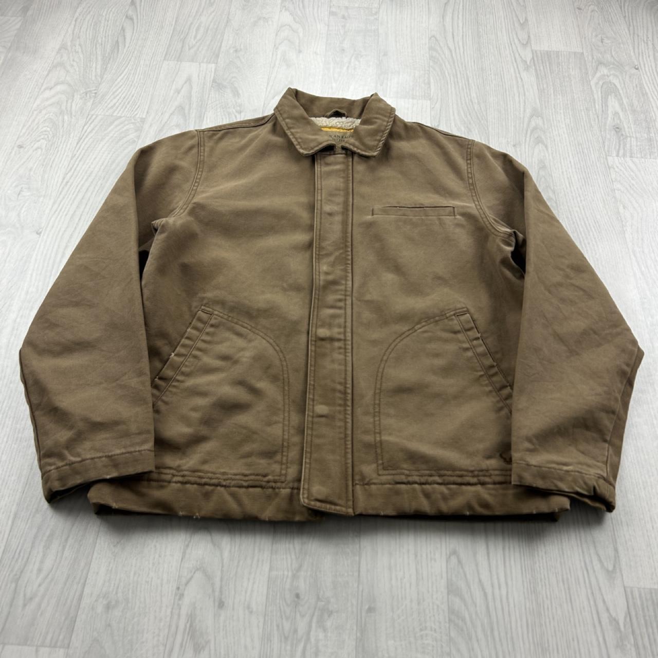 VINTAGE Y2K AMERICAN EAGLE DETROIT WORKWEAR BOMBER JACKET BROWN