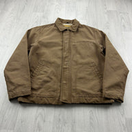 VINTAGE Y2K AMERICAN EAGLE DETROIT WORKWEAR BOMBER JACKET BROWN