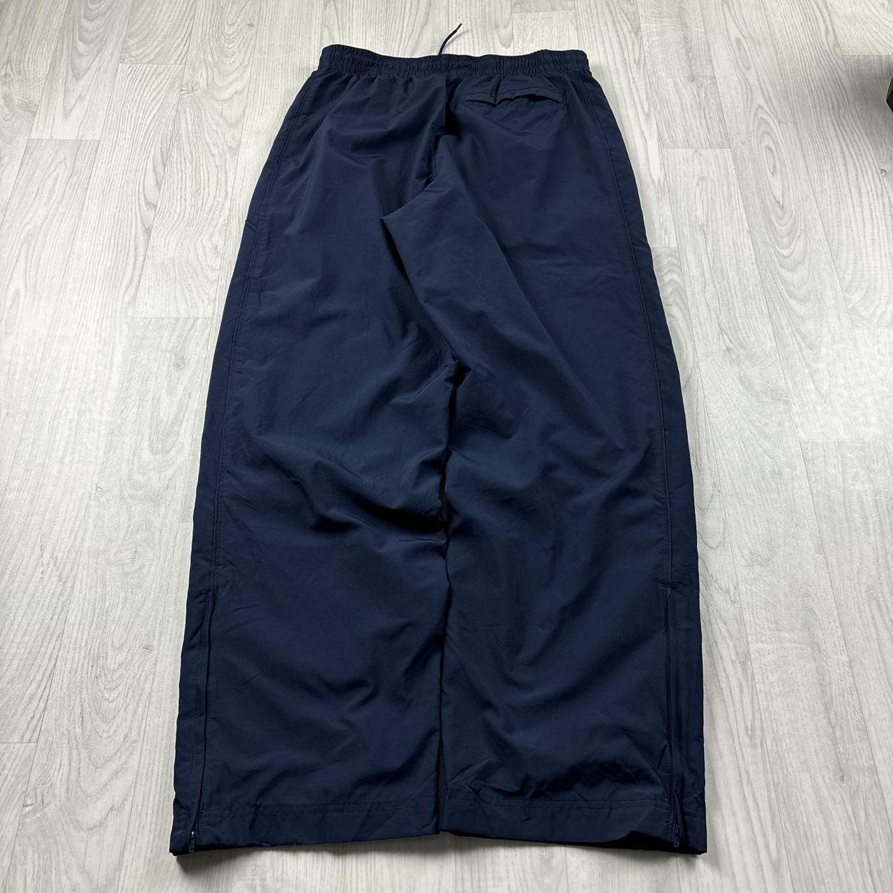 VINTAGE Y2K NIKE WIDE LEG BAGGY TRACKSUIT BOTTOMS NAVY