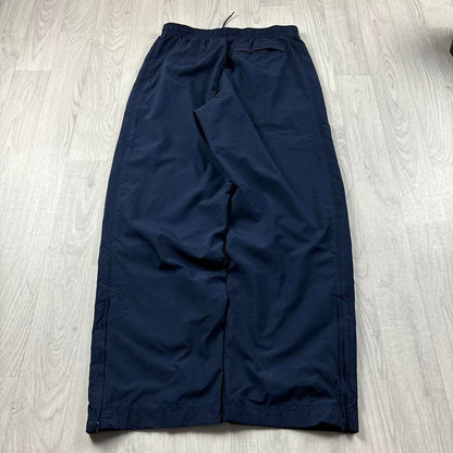 VINTAGE Y2K NIKE WIDE LEG BAGGY TRACKSUIT BOTTOMS NAVY