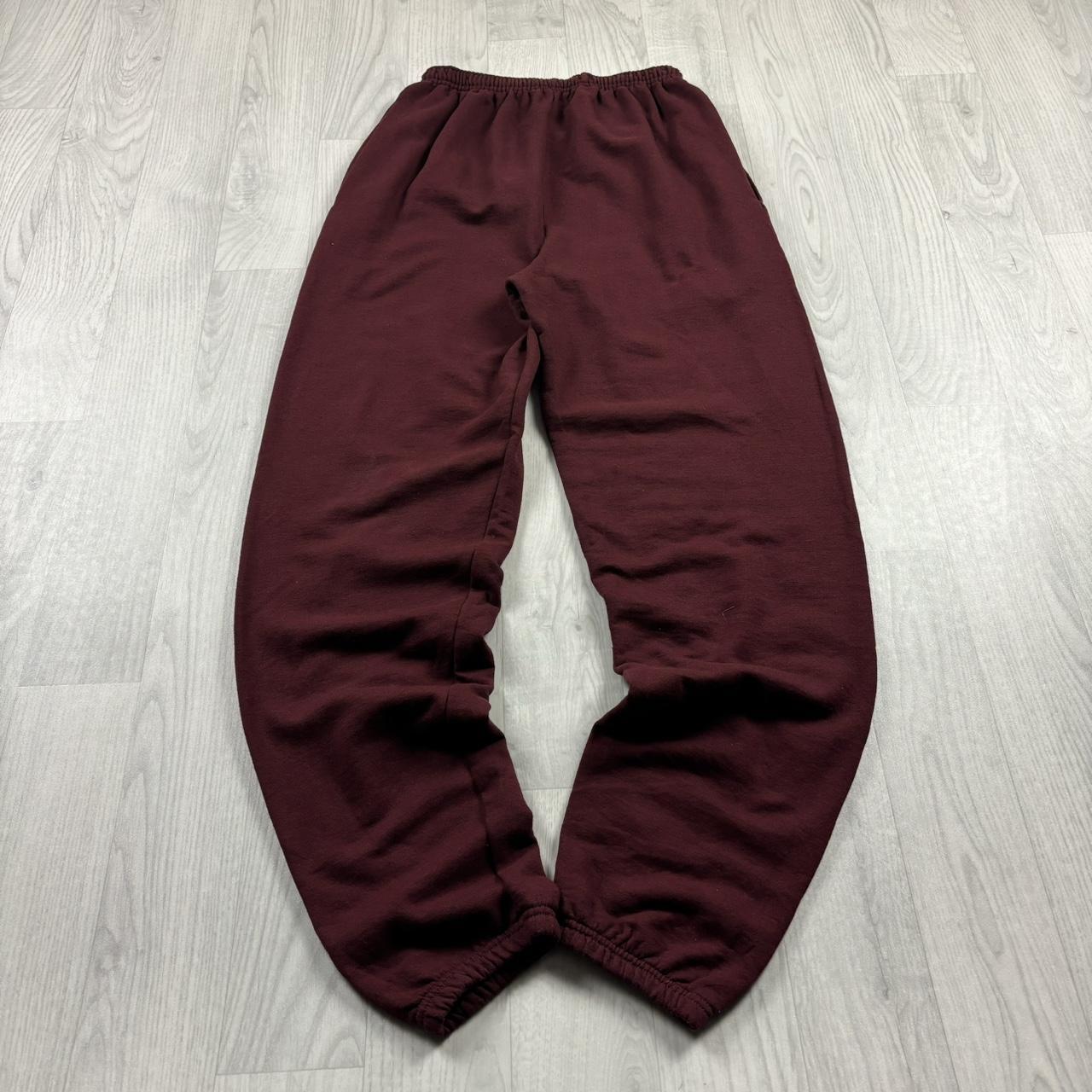 VINTAGE 00s CHAMPION COTTON SWEATPANTS BURGUNDY