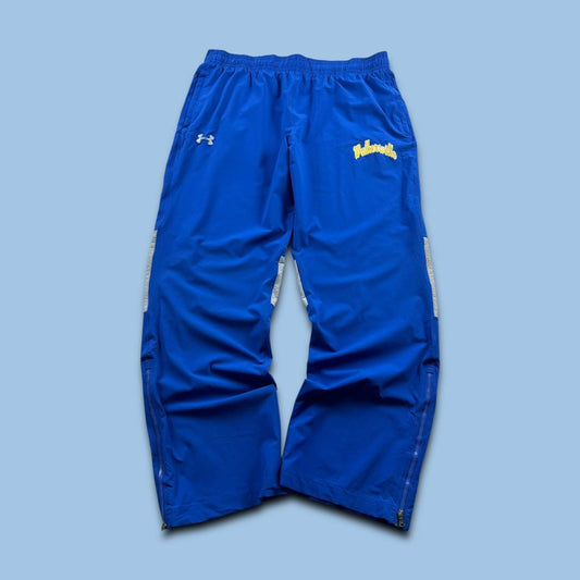UNDER ARMOUR BAGGY TRACKSUIT BOTTOMS BLUE