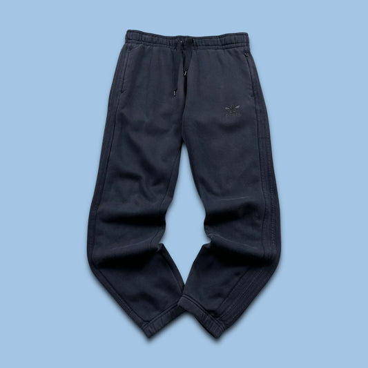 ADIDAS CUFFED COTTON SWEATPANTS NAVY