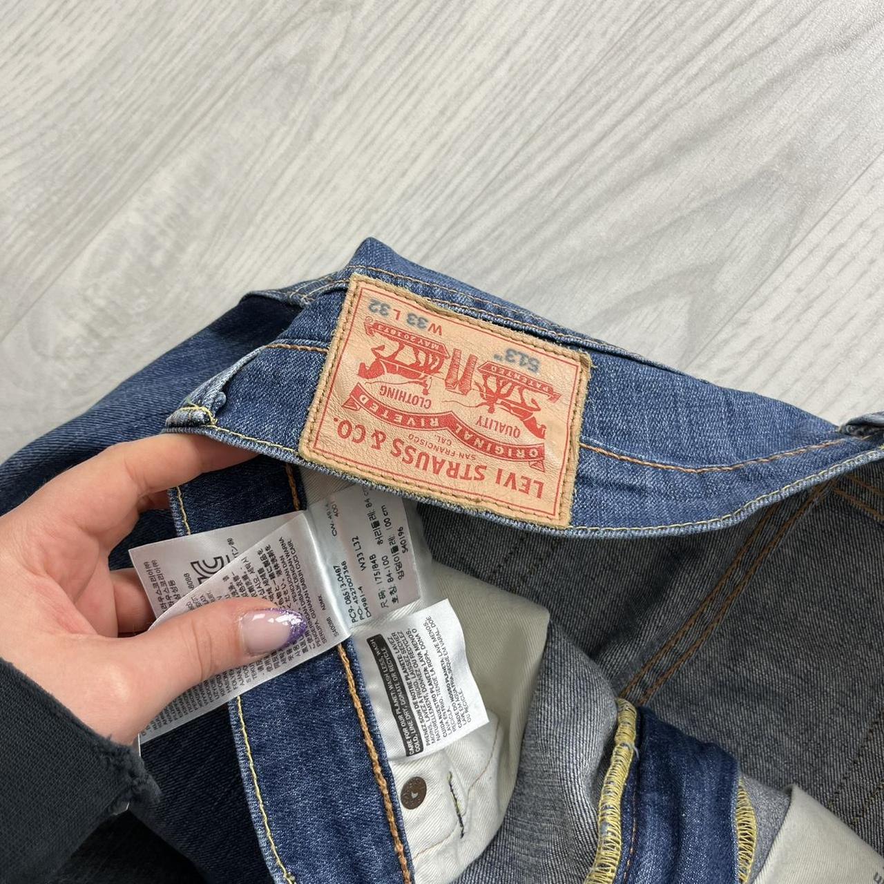 VINTAGE 00s LEVIS 513 JORTS BLUE