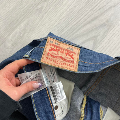 VINTAGE 00s LEVIS 513 JORTS BLUE