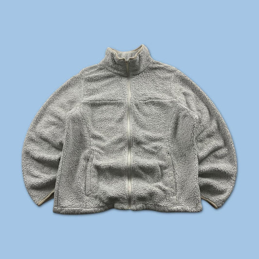 VINTAGE Y2K COLUMBIA ZIP UP FLEECE CREAM