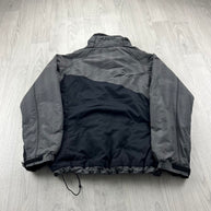 VINTAGE Y2K COLUMBIA PLAID TECHNICAL UTILITY JACKET BLACK / GREY