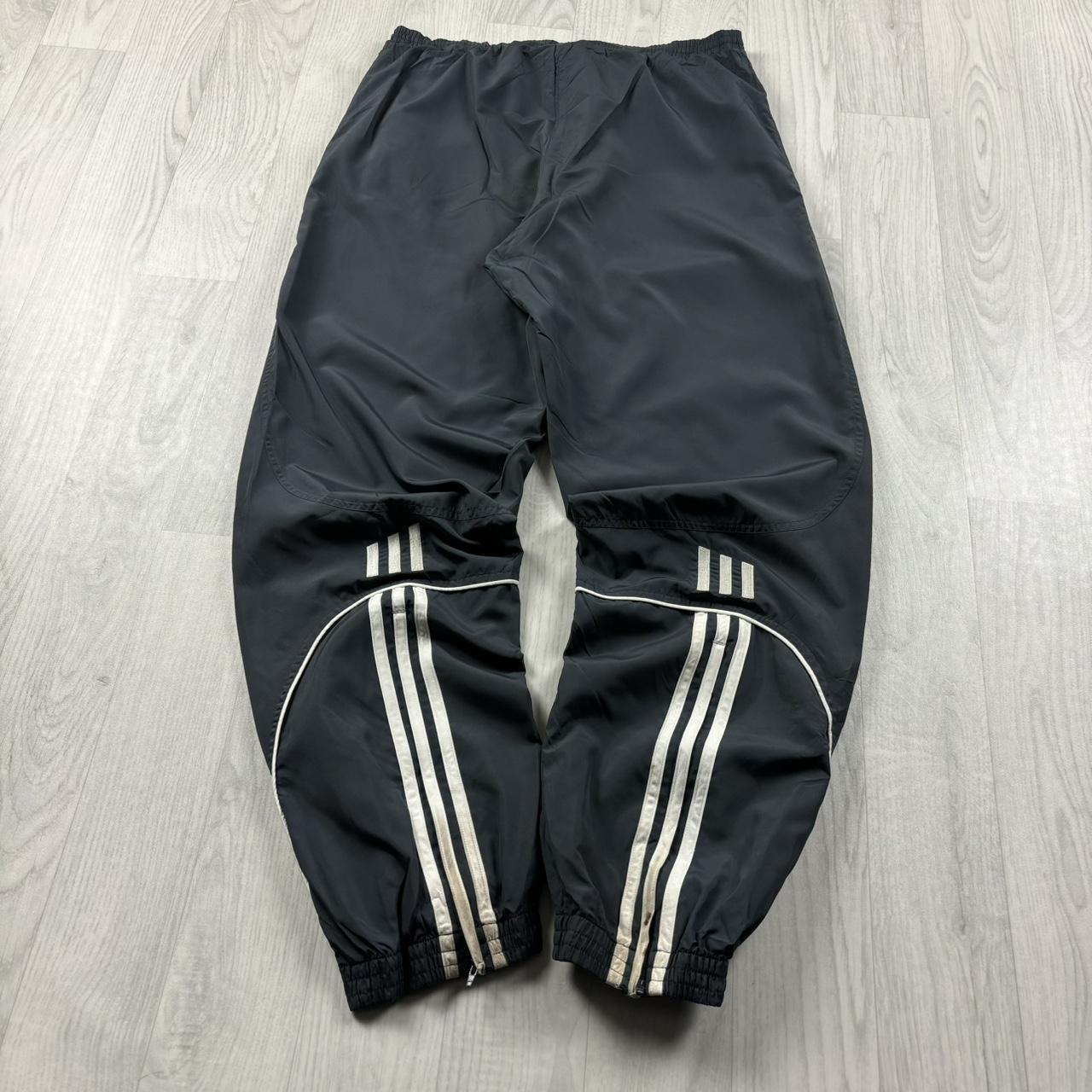 VINTAGE Y2K ADIDAS BAGGY TRACKSUIT BOTTOMS GREY