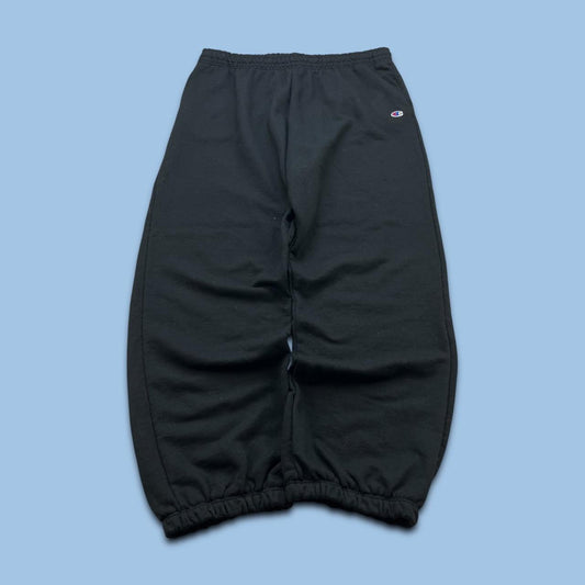 VINTAGE Y2K CHAMPION BAGGY COTTON SWEATPANTS BLACK