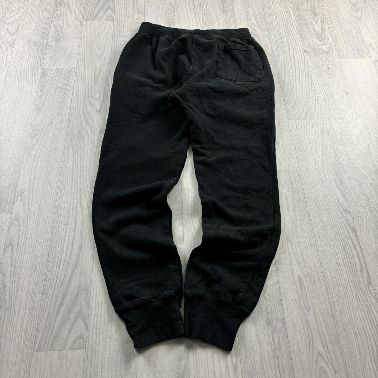 CHAMPION REVERSE WEAVE COTTON SWEATPANTS BLACK