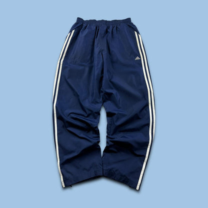VINTAGE Y2K ADIDAS BAGGY TRACKSUIT BOTTOMS NAVY