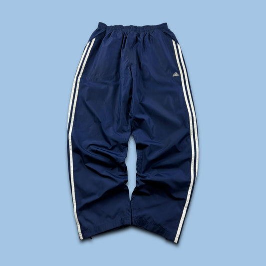 VINTAGE Y2K ADIDAS BAGGY TRACKSUIT BOTTOMS NAVY