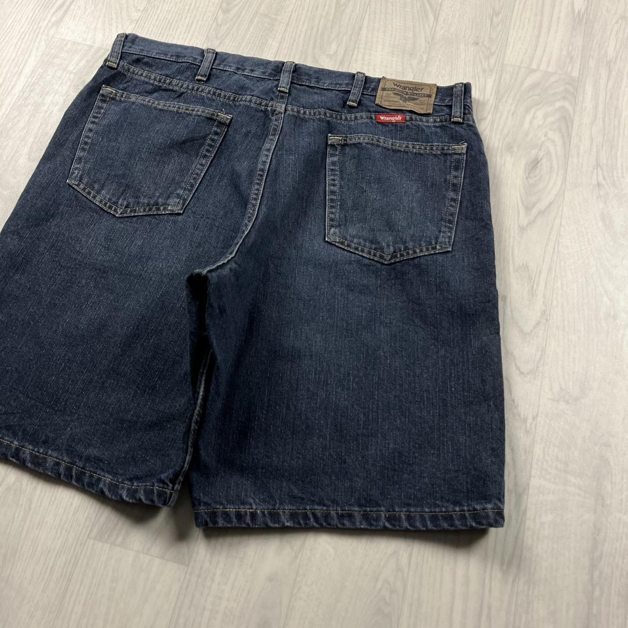 VINTAGE 00s WRANGLER BAGGY LOOSE CARPENTER JORTS NAVY