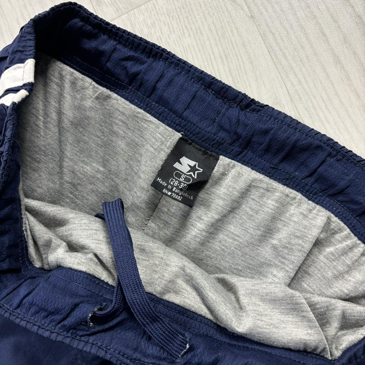 VINTAGE Y2K STARTER BAGGY TRACKSUIT BOTTOMS NAVY BLUE