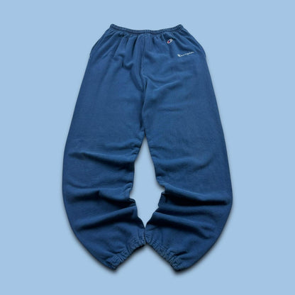 VINTAGE 00s CHAMPION BAGGY COTTON SWEATPANTS BLUE