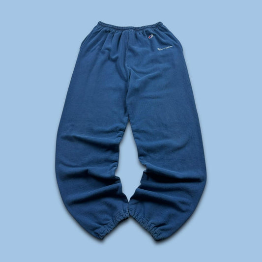 VINTAGE 00s CHAMPION BAGGY COTTON SWEATPANTS BLUE