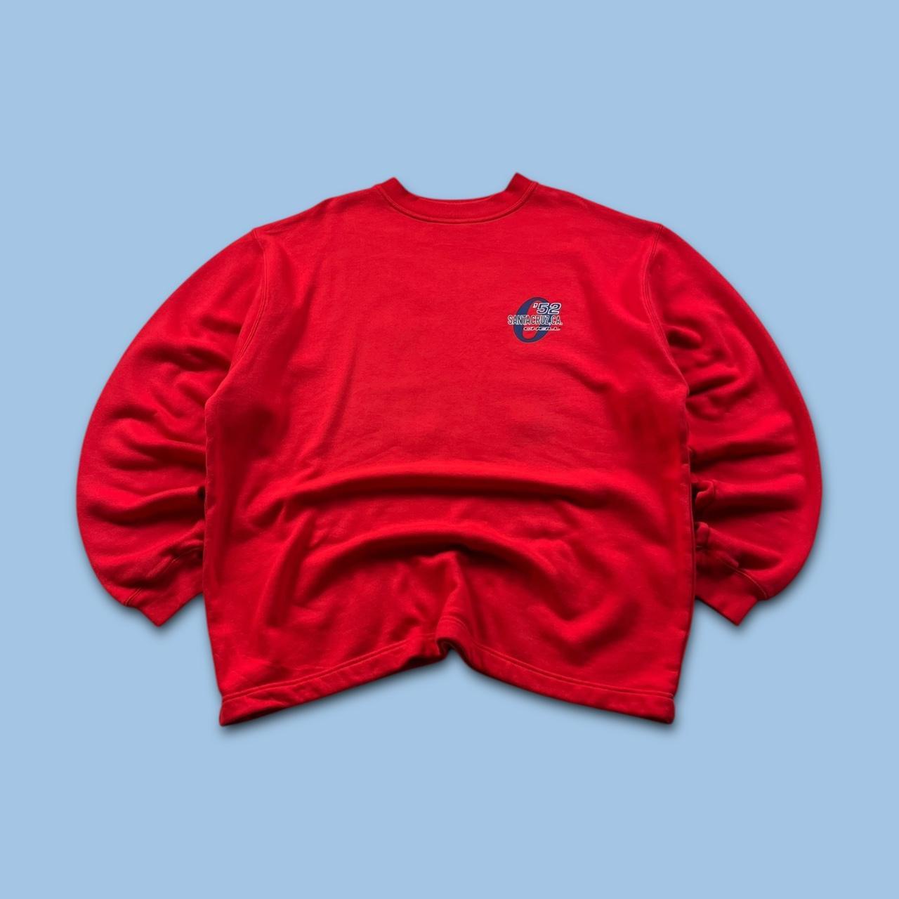 VINTAGE Y2K O’NEILL SANTA CRUZ GRAPHIC SWEATSHIRT RED