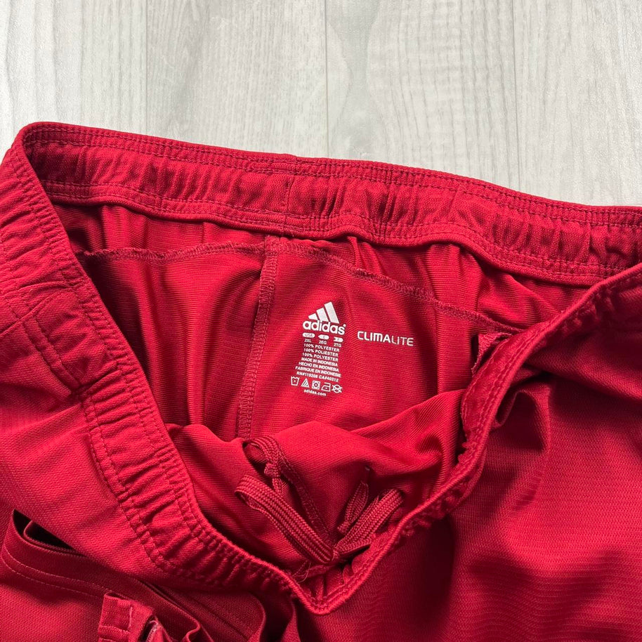 VINTAGE Y2K ADIDAS BAGGY TRACKSUIT BOTTOMS RED WHITE