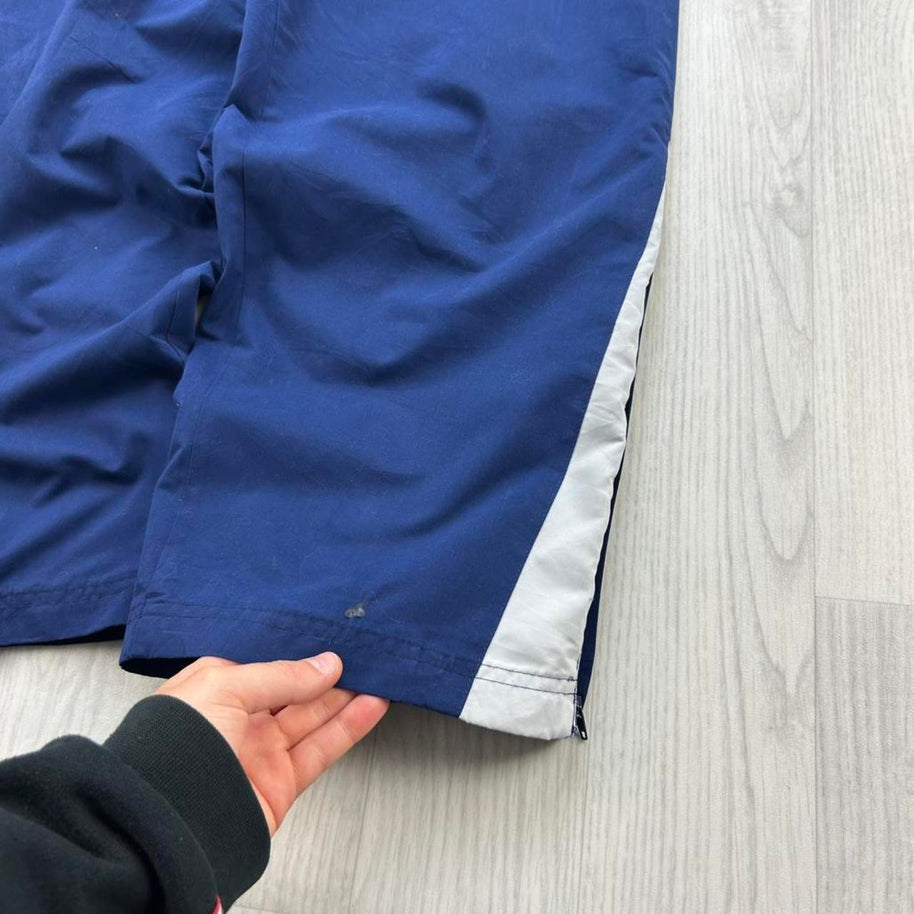 VINTAGE Y2K WILSON BAGGY TRACKSUIT BOTTOMS NAVY