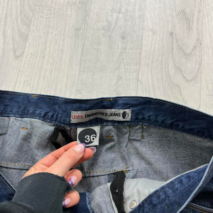 VINTAGE 00s LEVIS BAGGY LOOSE JORTS NAVY