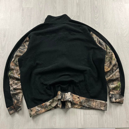 VINTAGE REALTREE ZIP UP FLEECE CAMO BLACK