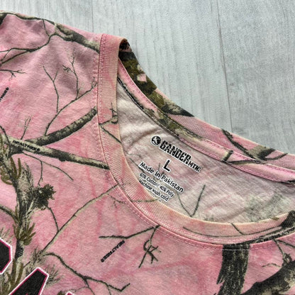 VINTAGE Y2K REALTREE T SHIRT CAMO PINK