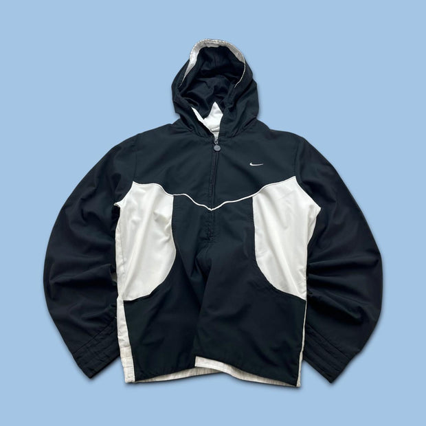 VINTAGE Y2K NIKE HOODED TRACK JACKET BLACK