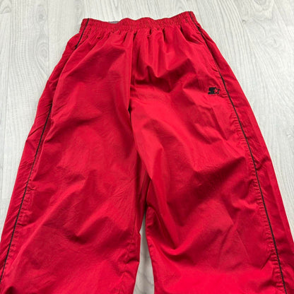 VINTAGE Y2K STARTER BAGGY TRACKSUIT BOTTOMS RED