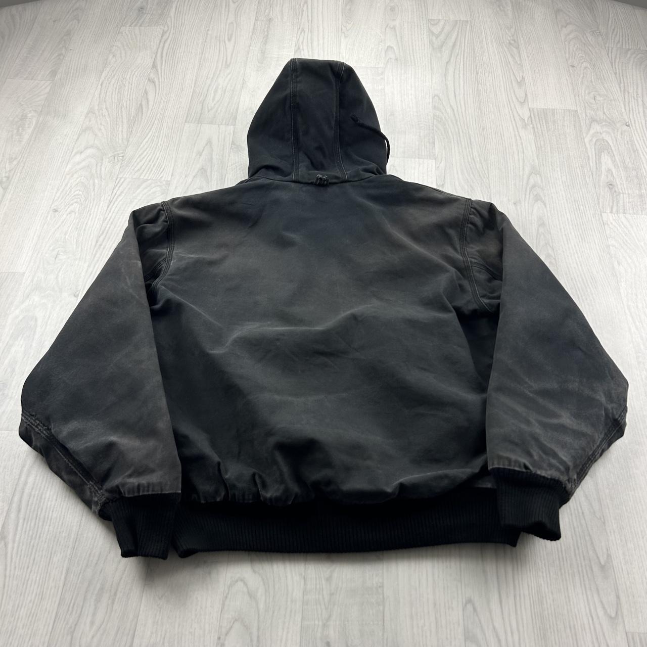 VINTAGE Y2K WALLS HOODED ACTIVE WORKWEAR BOMBER JACKET BLACK