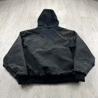 VINTAGE Y2K WALLS HOODED ACTIVE WORKWEAR BOMBER JACKET BLACK
