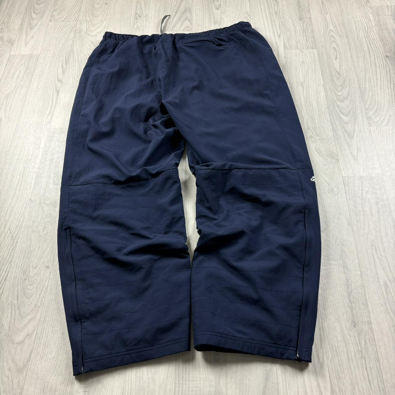 VINTAGE Y2K ADIDAS BAGGY TRACKSUIT BOTTOMS NAVY