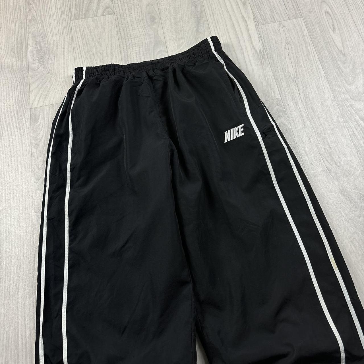 VINTAGE Y2K NIKE BAGGY TRACKSUIT BOTTOMS BLACK