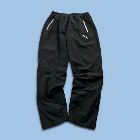 VINTAGE Y2K PUMA BAGGY TRACKSUIT BOTTOMS BLACK