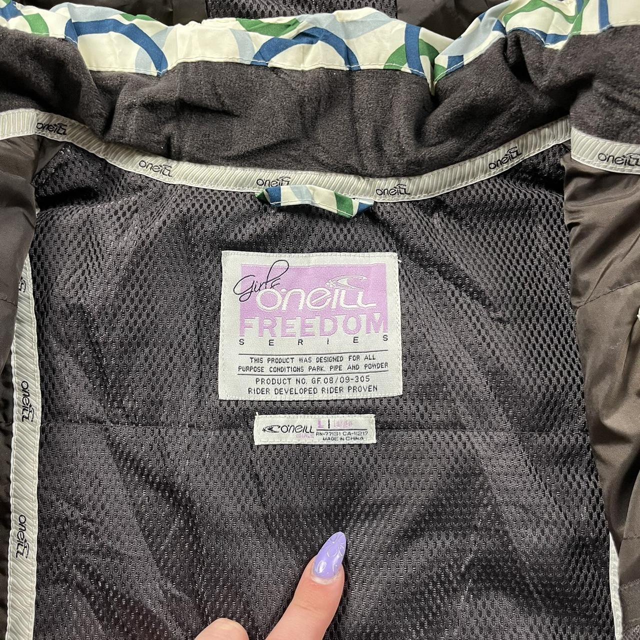 VINTAGE 00s O’NEILL GRAPHIC TECHNICAL HEAVY JACKET CREAM