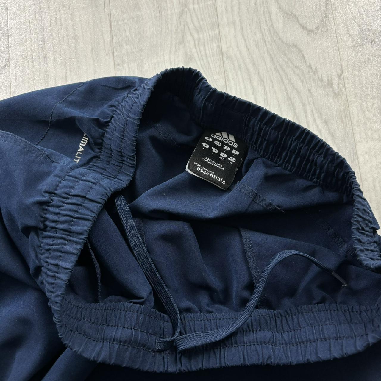 VINTAGE Y2K ADIDAS TECHNICAL BAGGY TRACKSUIT BOTTOMS NAVY