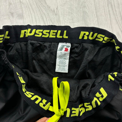 VINTAGE Y2K RUSSELL ATHLETIC BAGGY TRACKSUIT BOTTOMS BLACK