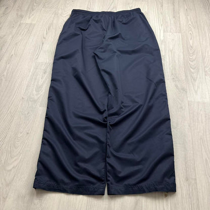 VINTAGE Y2K STARTER WIDE LEG BAGGY TRACKSUIT BOTTOMS NAVY