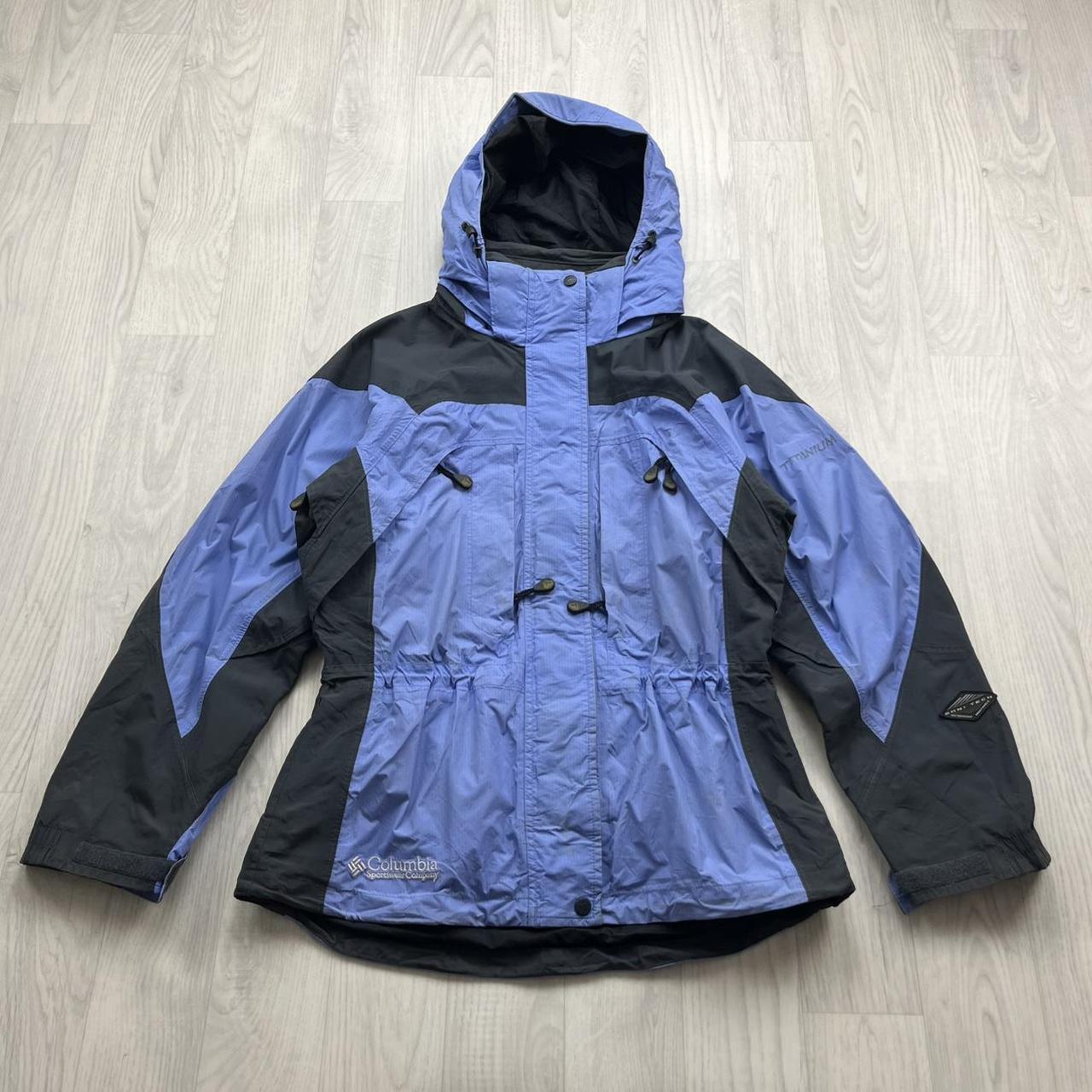 VINTAGE 00s COLUMBIA TECHNICAL SKI JACKET BLUE GREY
