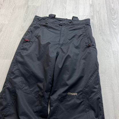 VINTAGE Y2K SPYDER BAGGY SKI PANTS SALOPETTES BLACK