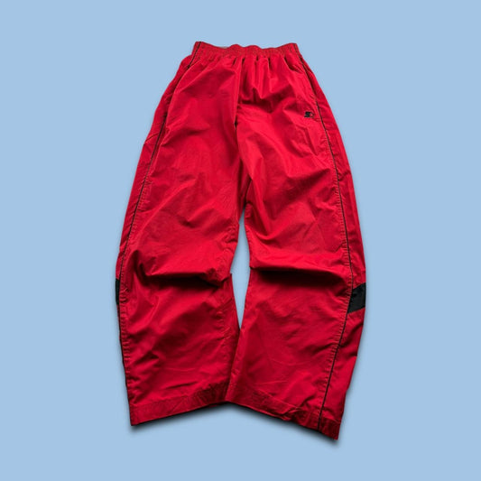 VINTAGE Y2K STARTER BAGGY TRACKSUIT BOTTOMS RED