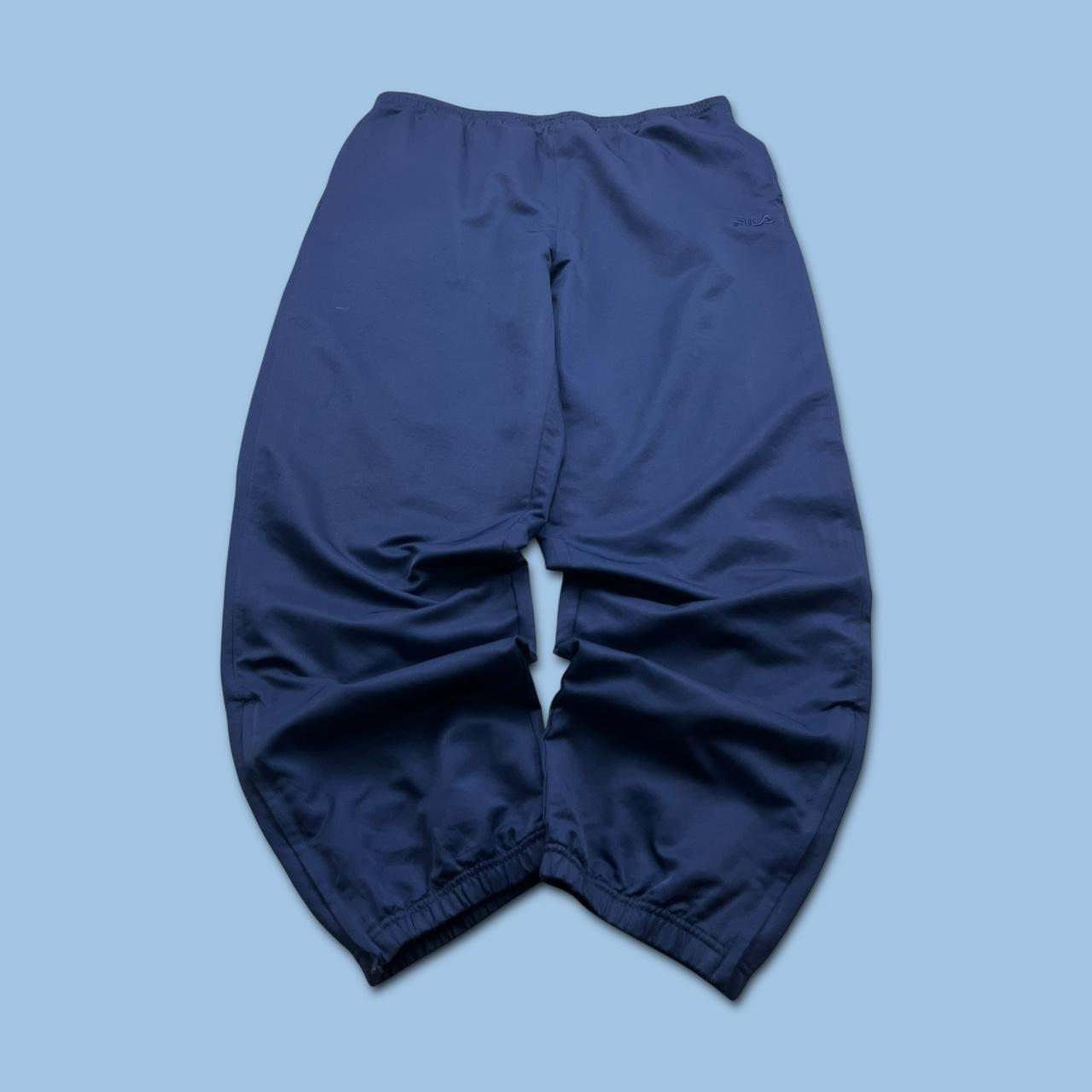VINTAGE Y2K FILA BAGGY TRACKSUIT BOTTOMS NAVY