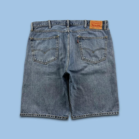 VINTAGE LEVIS BAGGY LOOSE SKATER HIP HOP JORTS BLUE (38w)
