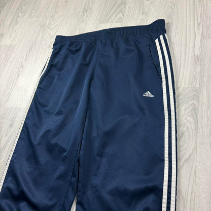 VINTAGE Y2K ADIDAS BAGGY TRACKSUIT BOTTOMS NAVY