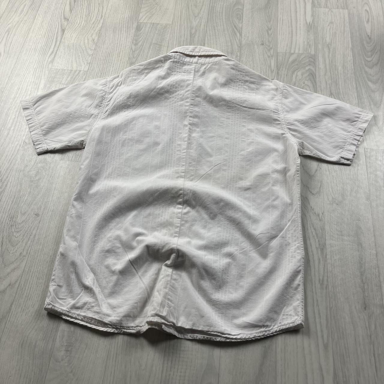 VINTAGE Y2K TEDDY SMITH SHORT SLEEVE SHIRT WHITE