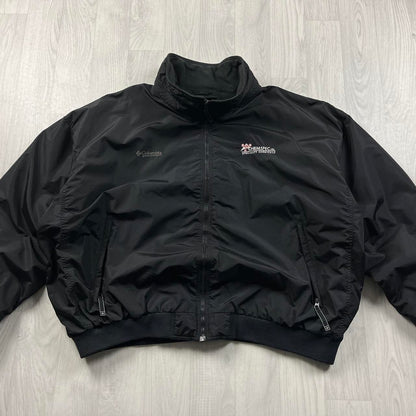 VINTAGE 00s COLUMBIA BOMBER FLEECE JACKET BLACK