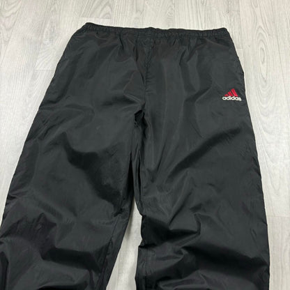 VINTAGE 90s ADIDAS BAGGY TRACKSUIT BOTTOMS BLACK