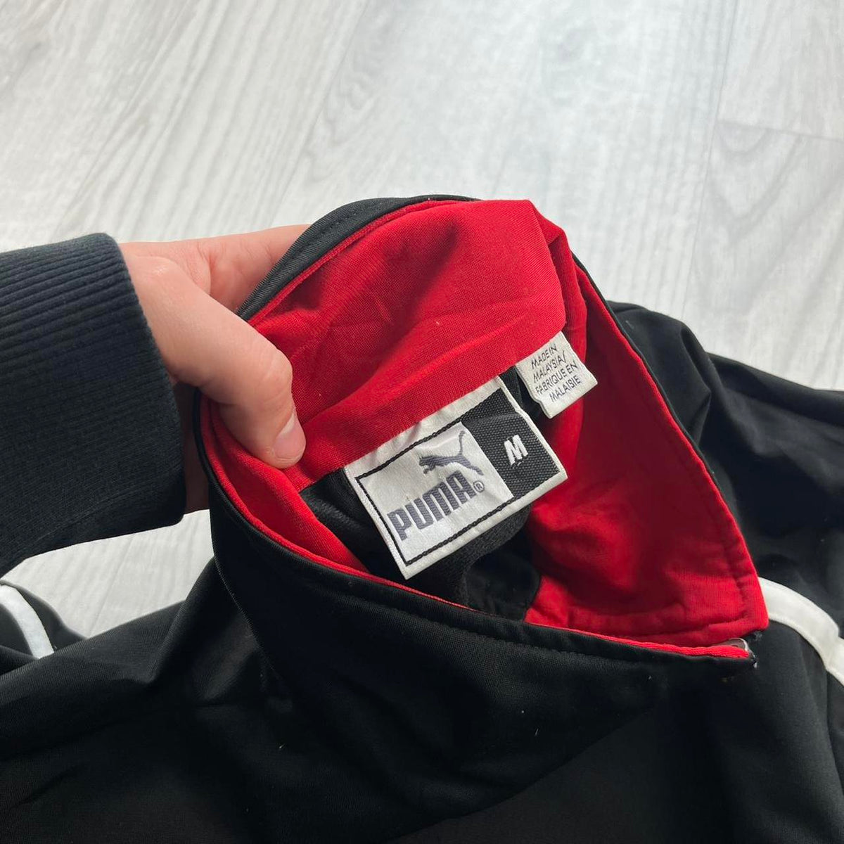 VINTAGE Y2K PUMA TRACK JACKET BLACK