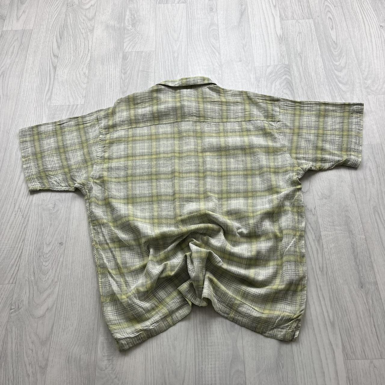VINTAGE Y2K PATAGONIA SHORT SLEEVE PLAID SHIRT GREEN