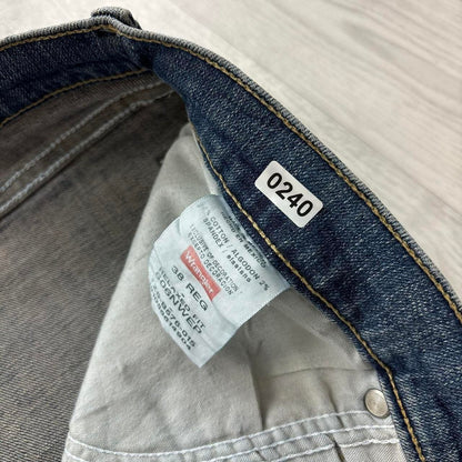 VINTAGE 00s WRANGLER BAGGY LOOSE JORTS NAVY
